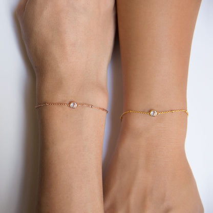 Hana - Pulsera de cadena con perlas de cristal