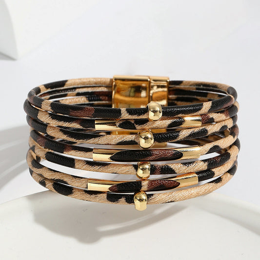 Margaux – Pulsera Leopardo Refinado