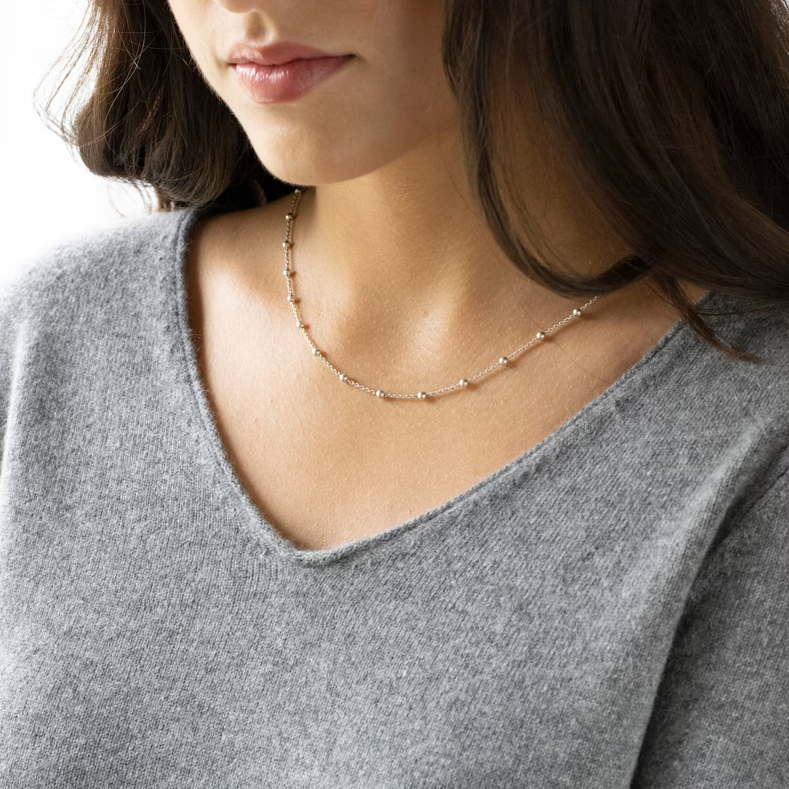 Collar Satélite - Cadena de lujo dorada