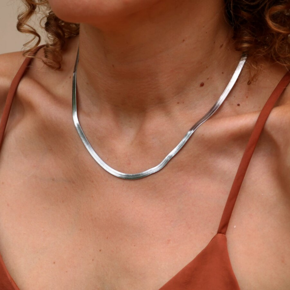 dena de serpiente - Collar de espiga con colgante