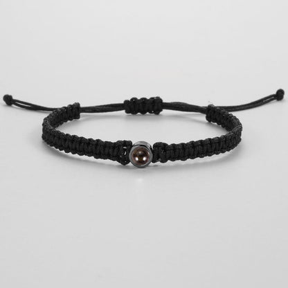Clara – Pulsera de Foto Trenzada Personalizada