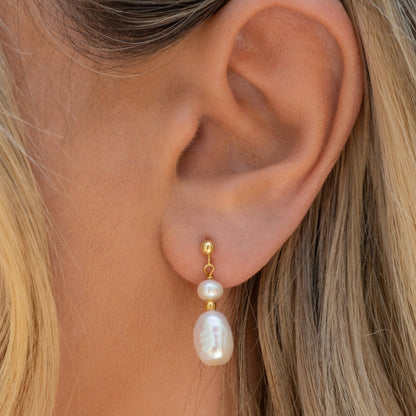 Xersi – Pendientes Perlas Barrocas de Agua Dulce