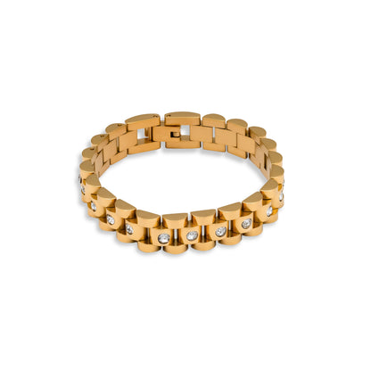 Lucie – Pulsera Reloj Órbita Brillante Elegante