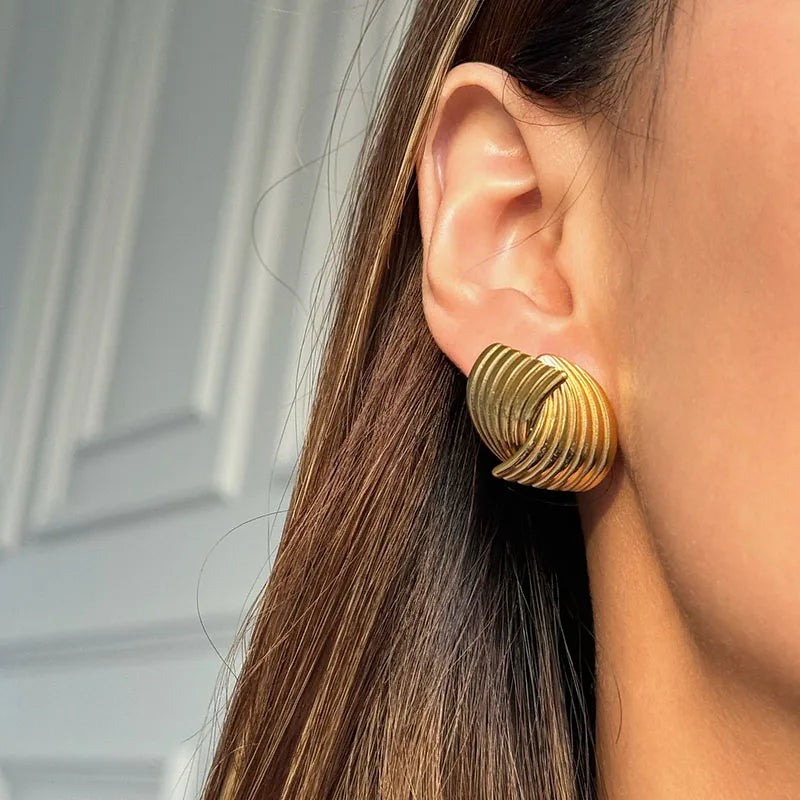 Ariane – Pendientes Trenzados en Plata