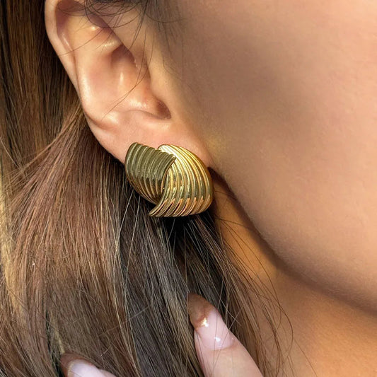 Ariane – Pendientes Trenzados en Plata