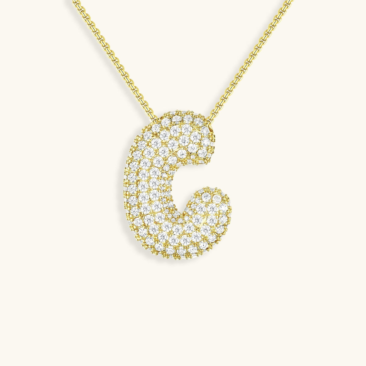 Collar con Iniciales - Diseño Burbuja
