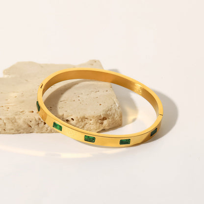 Elizabeth – Pulsera Esmeralda Elegante