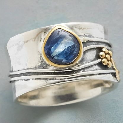Naela – Anillo Bohemio con Piedras Naturales para Meditación
