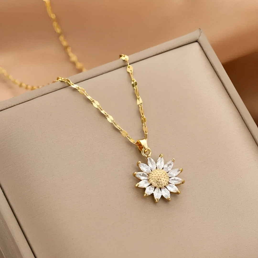 Manon – Collier Tournesol Eclatante en Oro