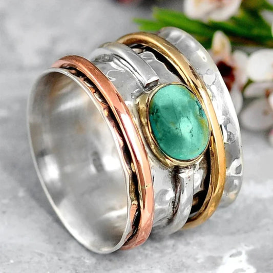 Maloi – Anillo Vintage en Turquesa