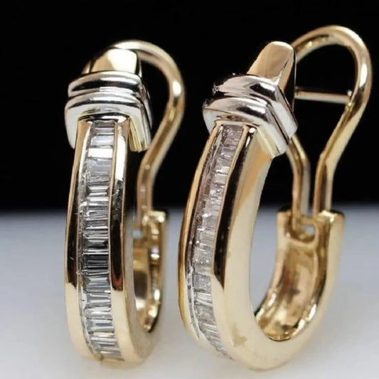 Brillo Refinado - Pendientes de Oro Vintage y Diamantes