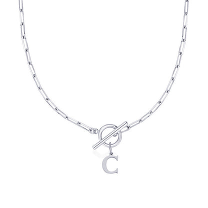 Amara – Collar Inicial en Eslabones de Papel