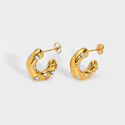 Joan – Pendientes Dorados Minimalistas