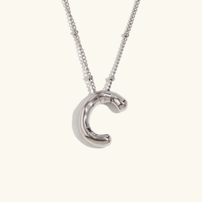Collar de Iniciales de Oro con Bola