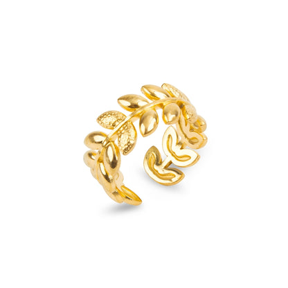 Daphne – Anillo de Hoja Elegante