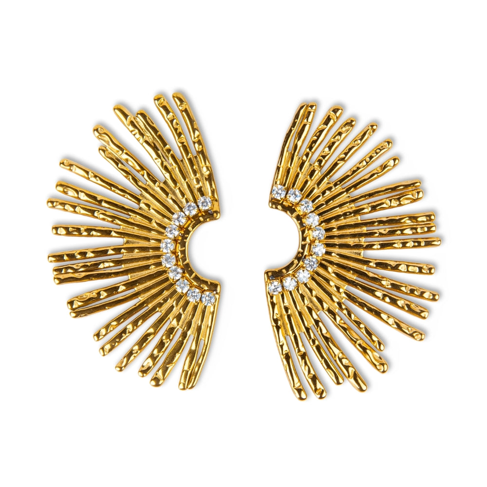 Gillian – Pendientes Girasol Elegantes