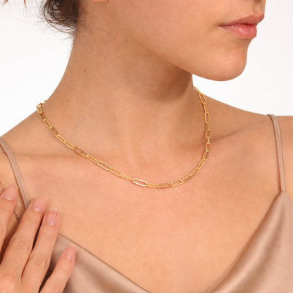 Riva – Collar Cadena Paperclip Chic