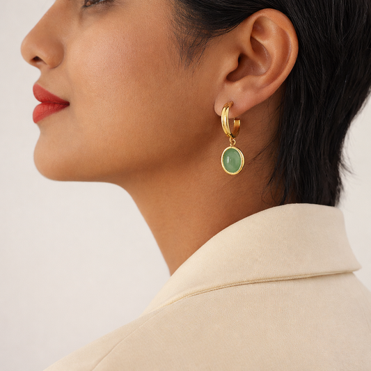 Lorie – Conjunto Aventurina Verde Elegante