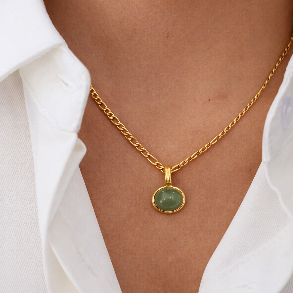Lorie – Conjunto Aventurina Verde Elegante
