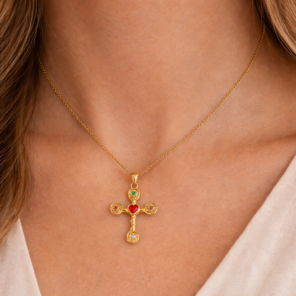 Rosette – Collar Cruz Elegante