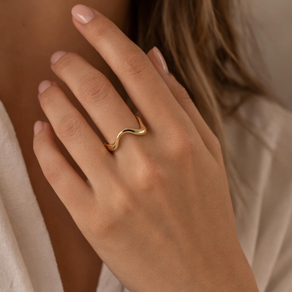 Cloe – Anillo Abierto Ondas de Agua