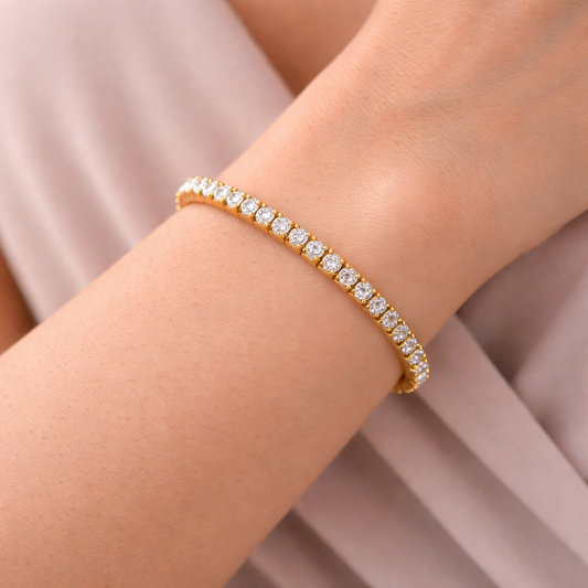 Eva – Pulsera Tennis Chic con Diseño Atemporal