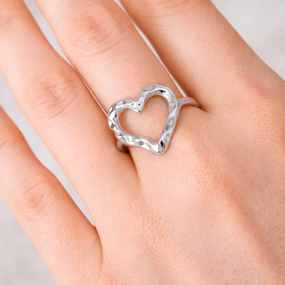 Mikha – Anillo Amor Ajustable con Estilo Retro