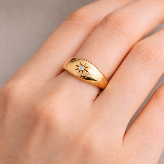 Eve – Anillo Estrella 3D con Estilo Elegante