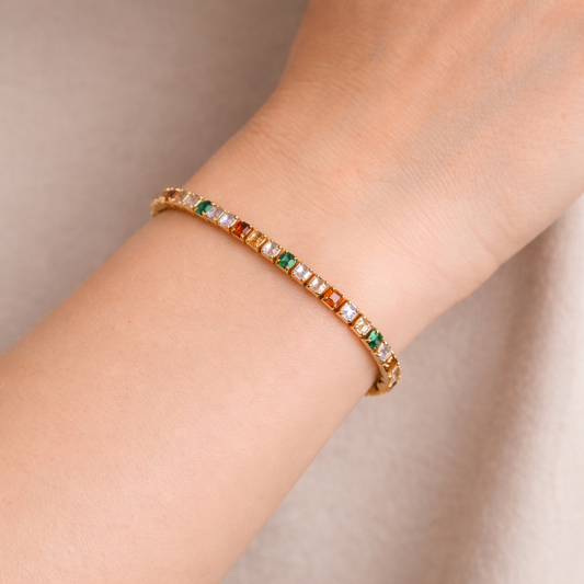Linda – Pulsera Tennis Multicolor