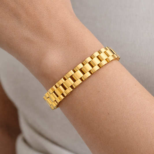 Emma – Pulsera de Cadena Dorada