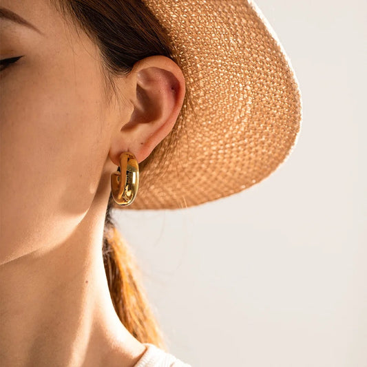 Willow – Pendientes Tubo Hueco Chunky