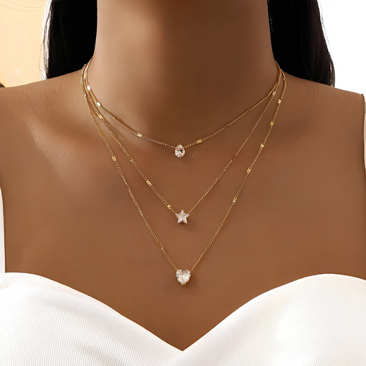 Ariana – Collar Oro & Circonitas
