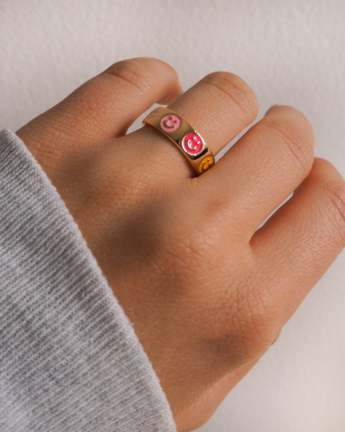 Smiley - Anillo sonriente de colores