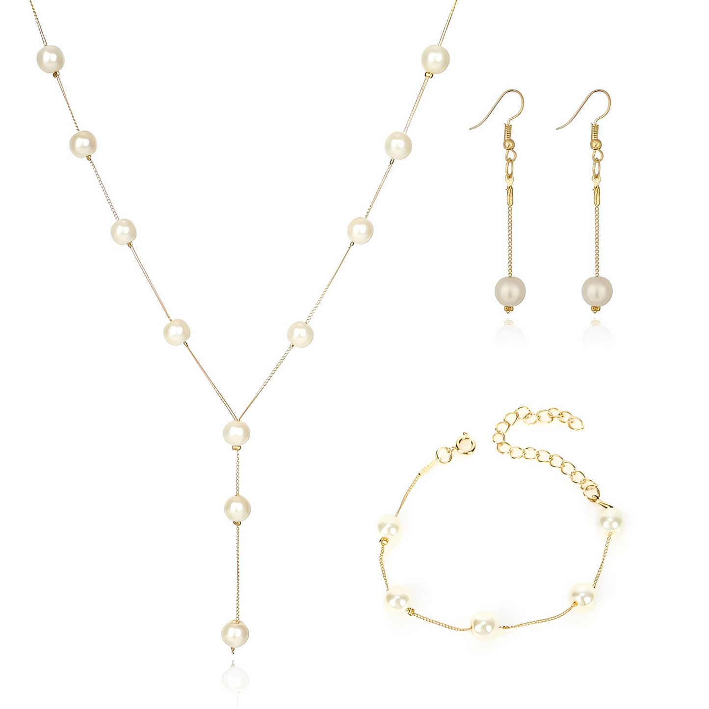 Auriane – Conjunto Intemporal Perlas y Oro