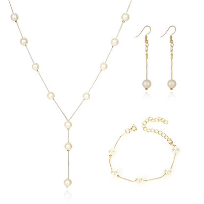 Auriane – Conjunto Intemporal Perlas y Oro