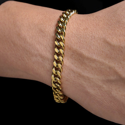 Mateo – Pulsera de Cadena Cubana Elegante