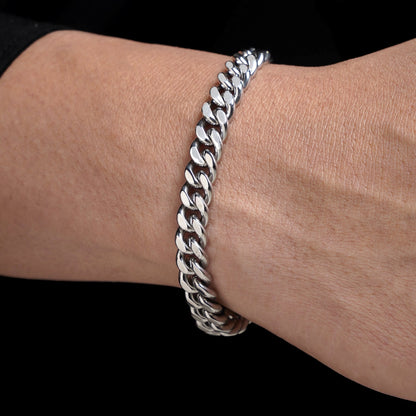 Mateo – Pulsera de Cadena Cubana Elegante