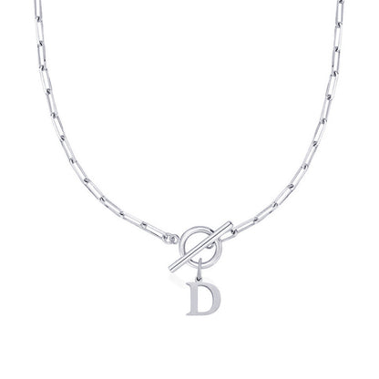 Amara – Collar Inicial en Eslabones de Papel