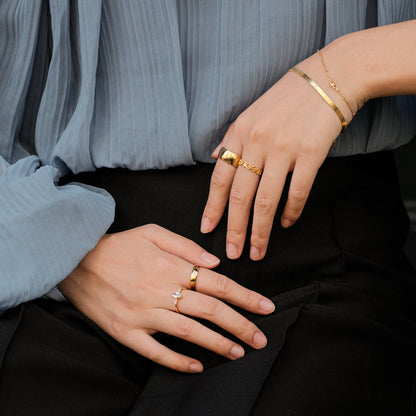 Jia - Anillo de Corazón Hueco
