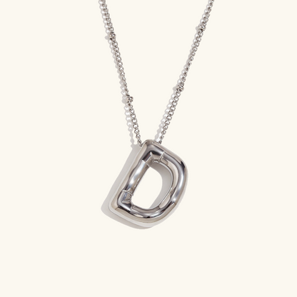 Collar de Iniciales de Oro con Bola