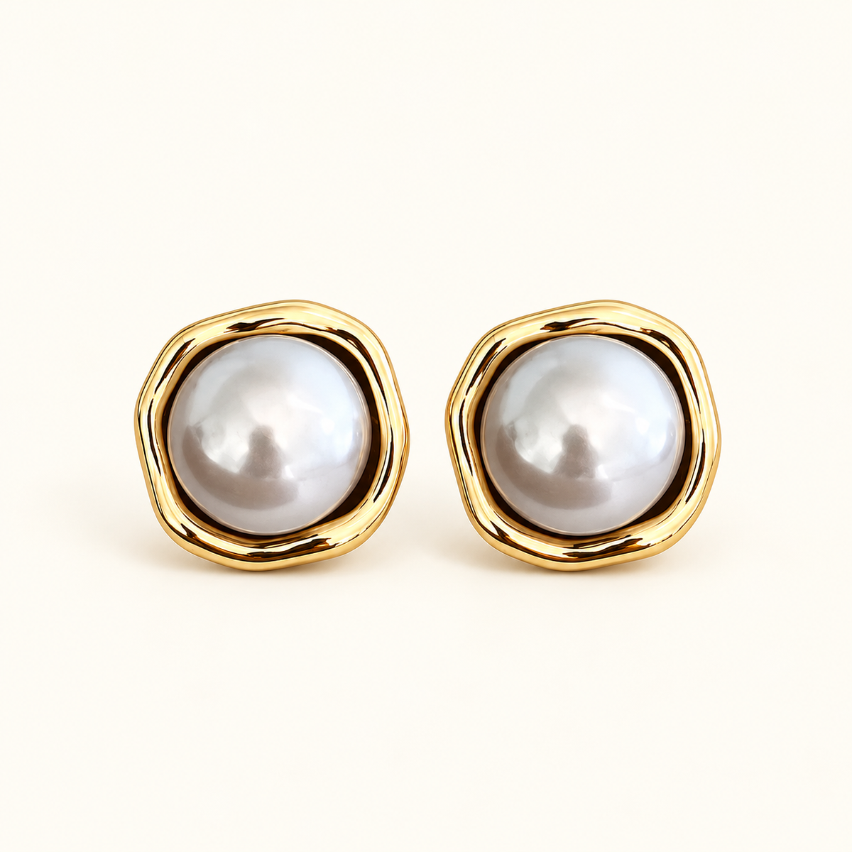 Pendientes Vintage de Mujer con Detalles de Joyería Redondos