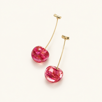 Pendientes de Cereza para Mujer con Diseño de Colgante
