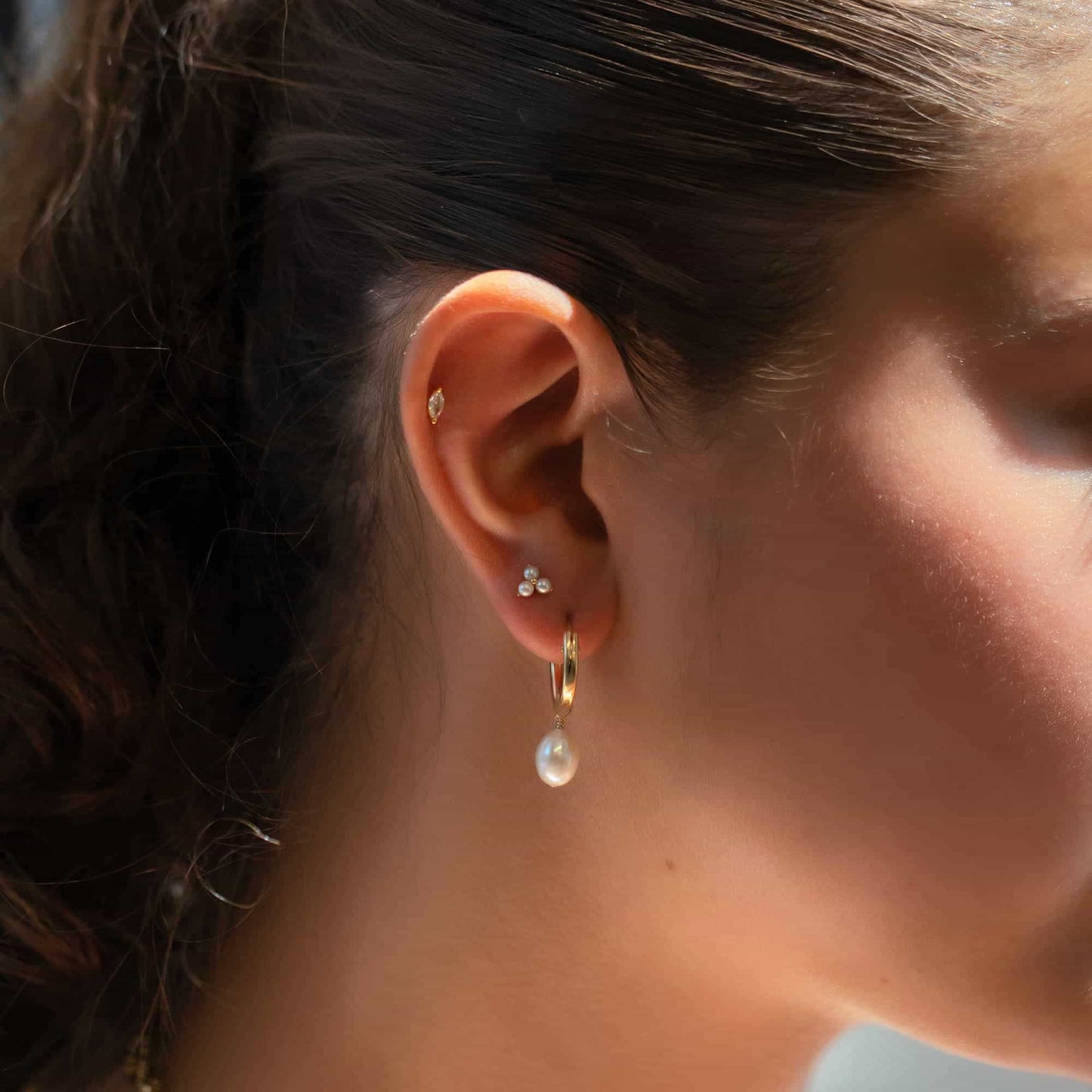 Isabella - Pendientes de perlas Trinity