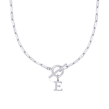 Amara – Collar Inicial en Eslabones de Papel