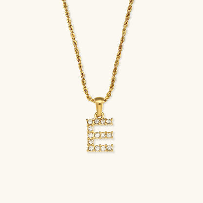 Maeve - Collar de diamantes con iniciales de letras