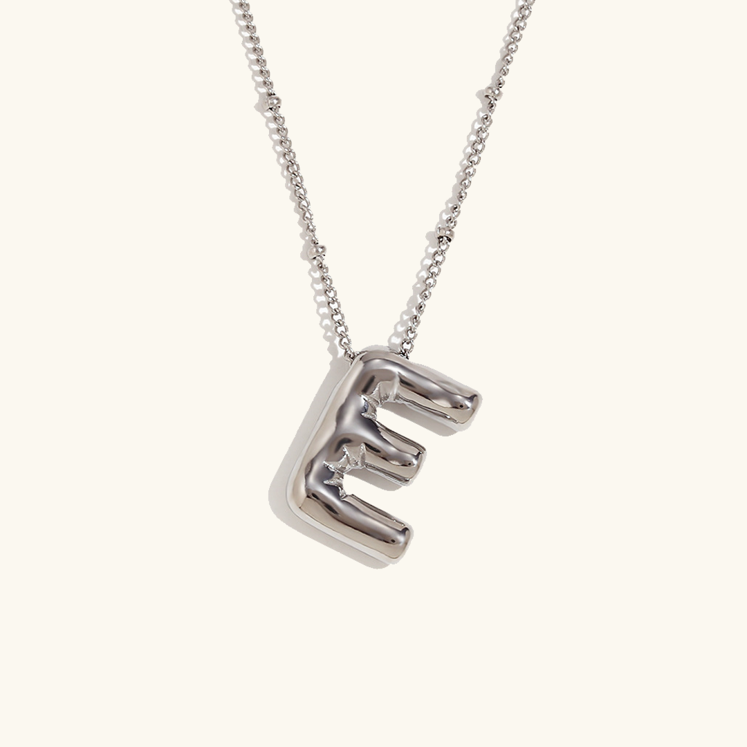 Collar de Iniciales de Oro con Bola