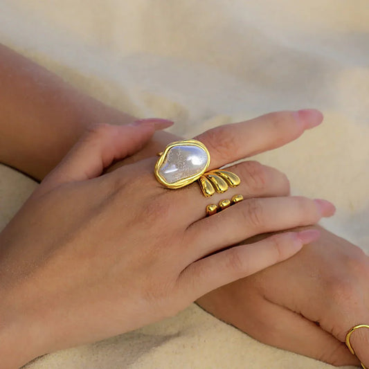 Sayaka – Bague Perla de Luna