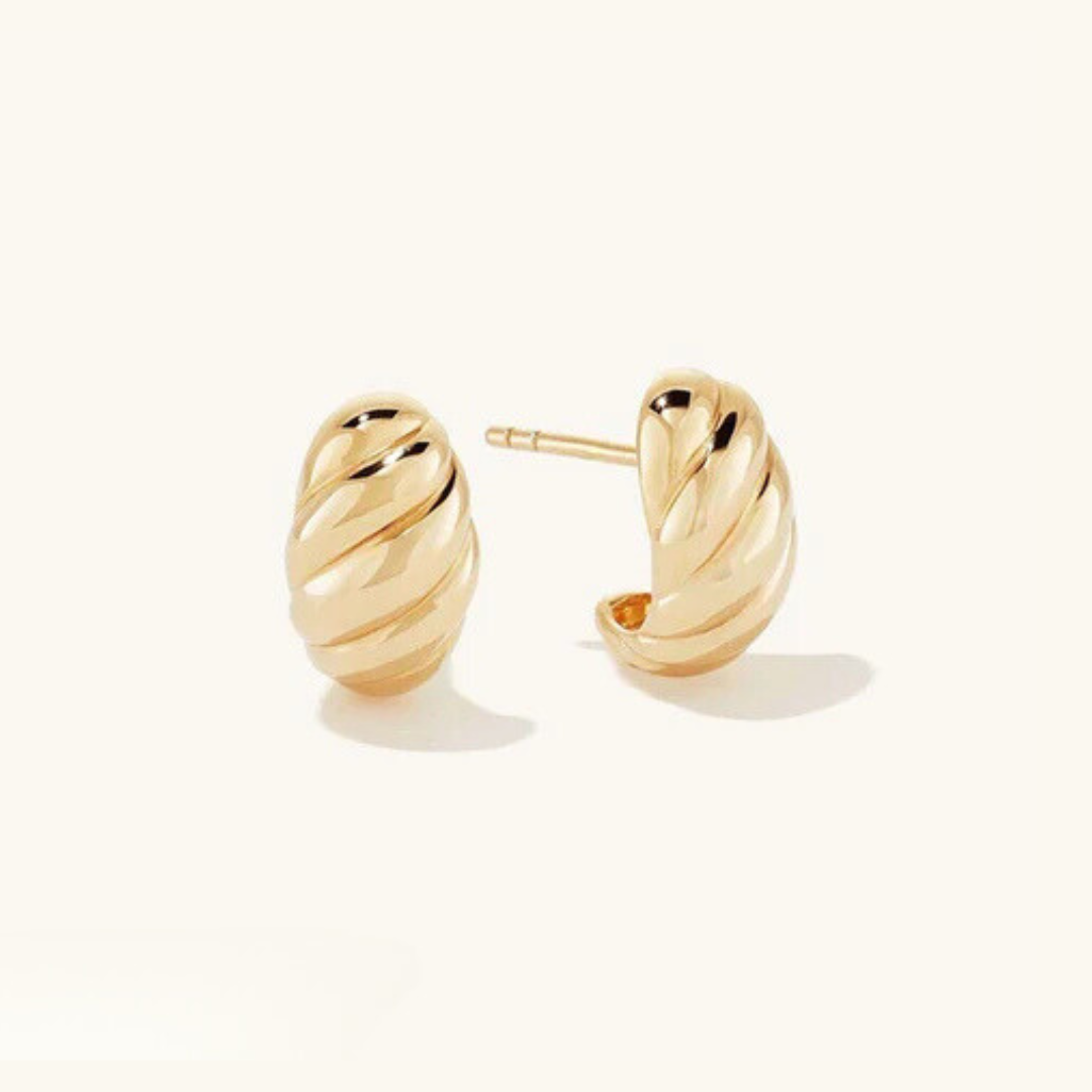 Ellie – Pendientes Croissant Dorado