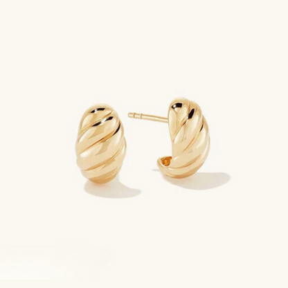 Ellie – Pendientes Croissant Dorado