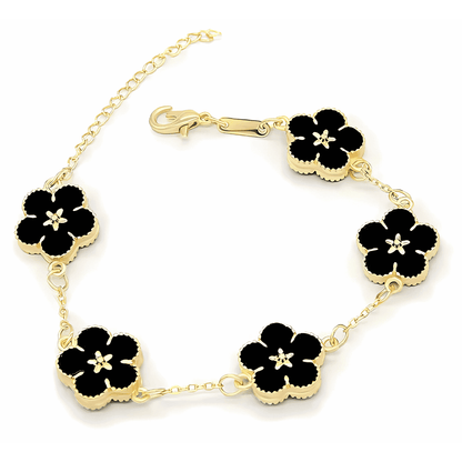 Lian – Pulsera Doble Cara con Flores de Ciruelo